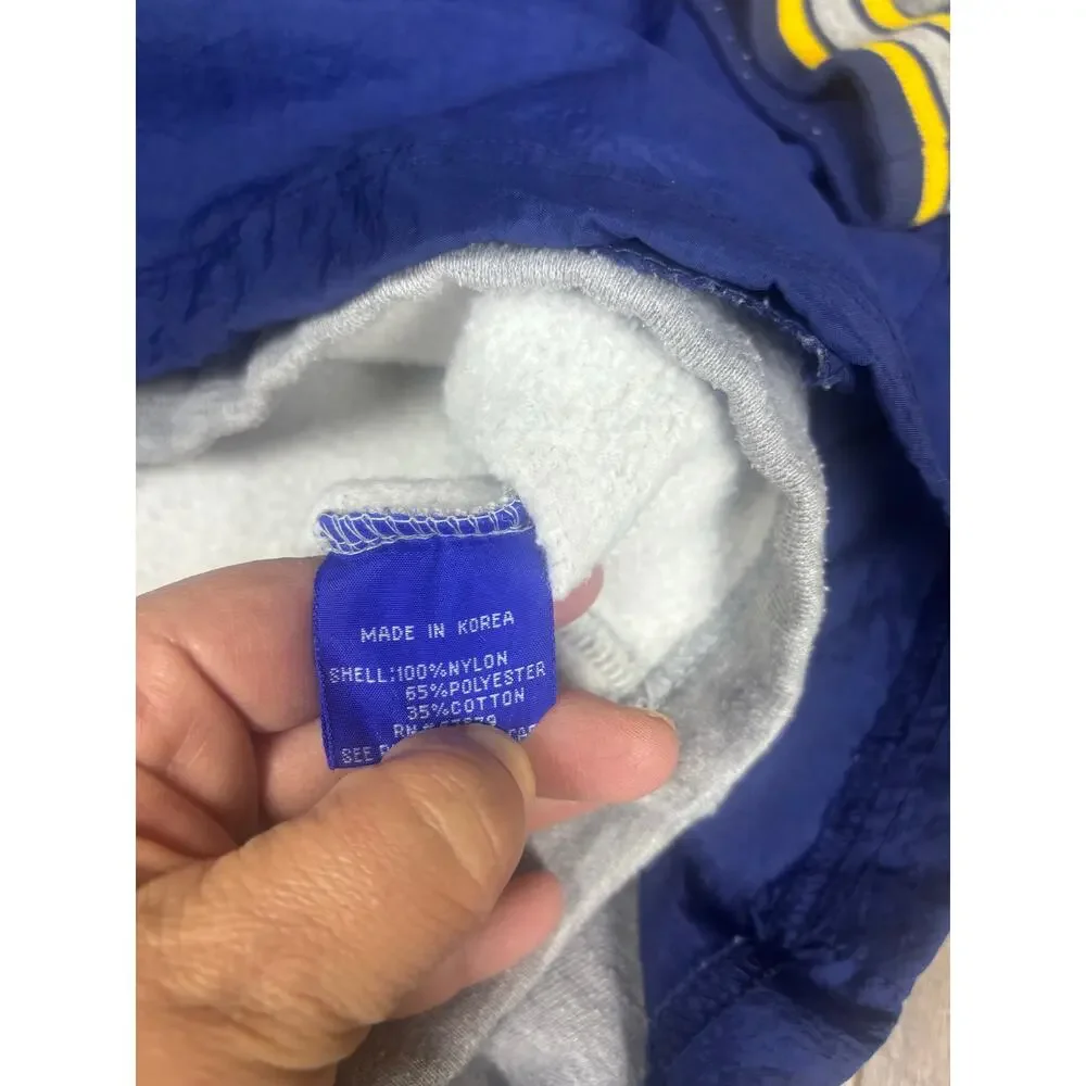 Vintage 90s Starter Michigan Wolverines Pullover Hoodie Windbreaker M Korea